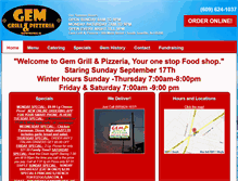 Tablet Screenshot of gempizza.com